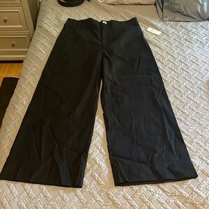 Anthropologie Black ladies capri pants